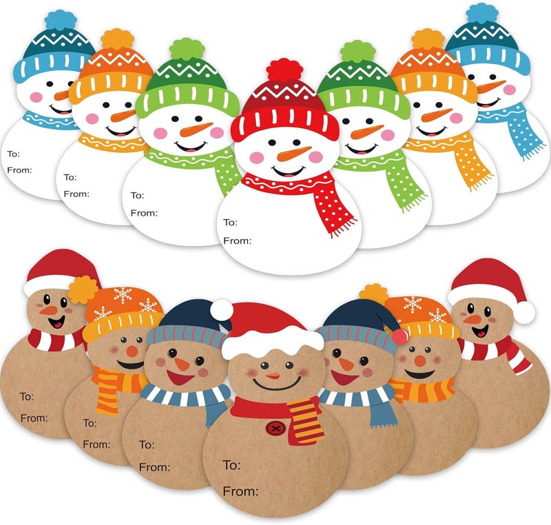 KEYBOO Christmas Gift Tags Stickers, 144 Pcs Gift Labels Stickers, Cute Self-Adhesive Name Tags for Christmas Presents, 2 x 3 Inch to and from Sticker for Xmas Gifts Wrap Presents Box Decoration - Image 1